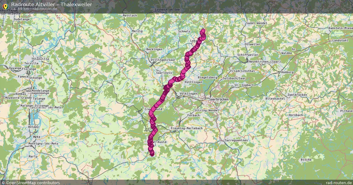 Radtour Altviller – Thalexweiler