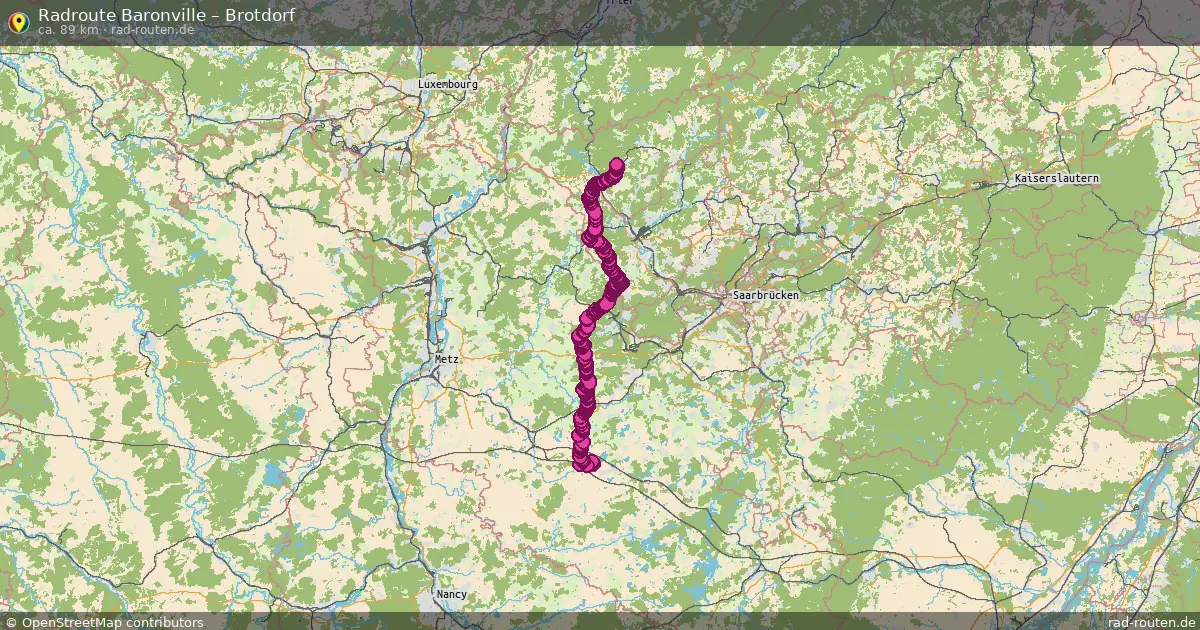 Radtour Baronville – Brotdorf