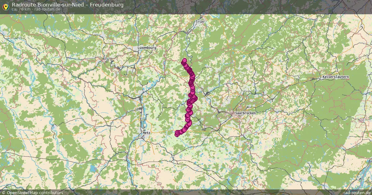 Radtour Bionville-Sur-Nied – Freudenburg