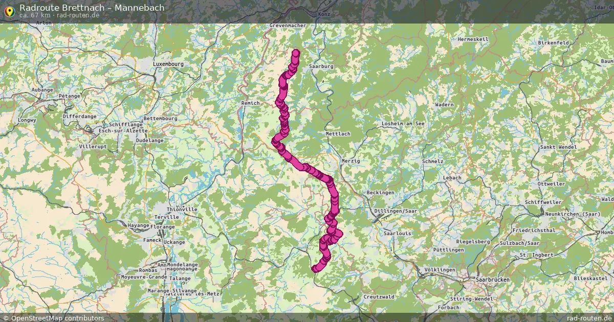 Radtour Brettnach – Mannebach