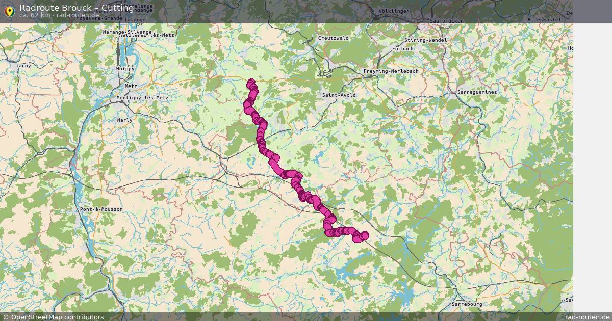 Fahrradroute Brouck – Cutting