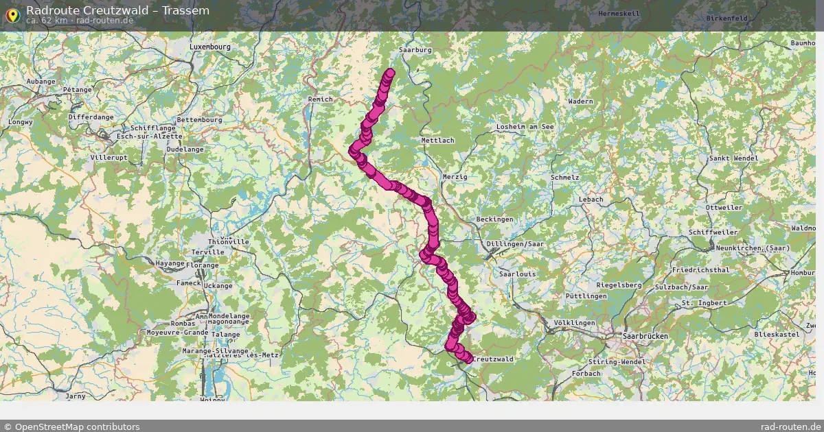 Radtour Creutzwald – Trassem