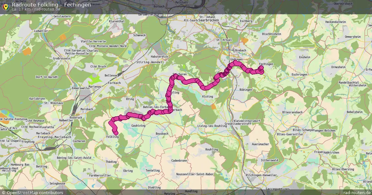 Radtour Folkling – Fechingen
