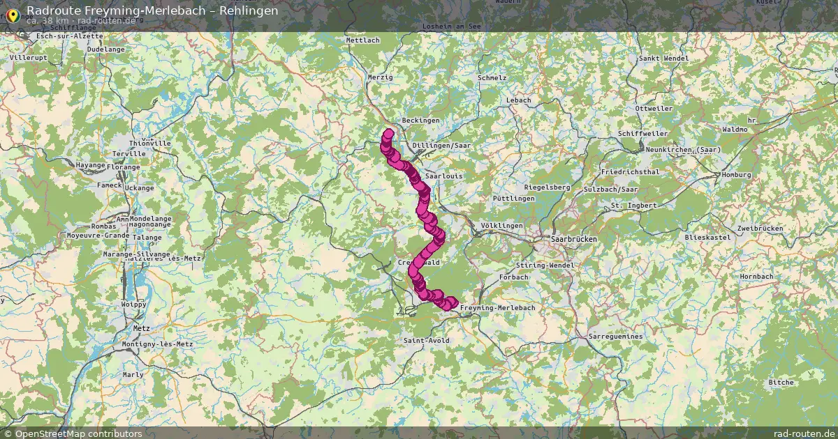 Radtour Freyming-Merlebach – Rehlingen