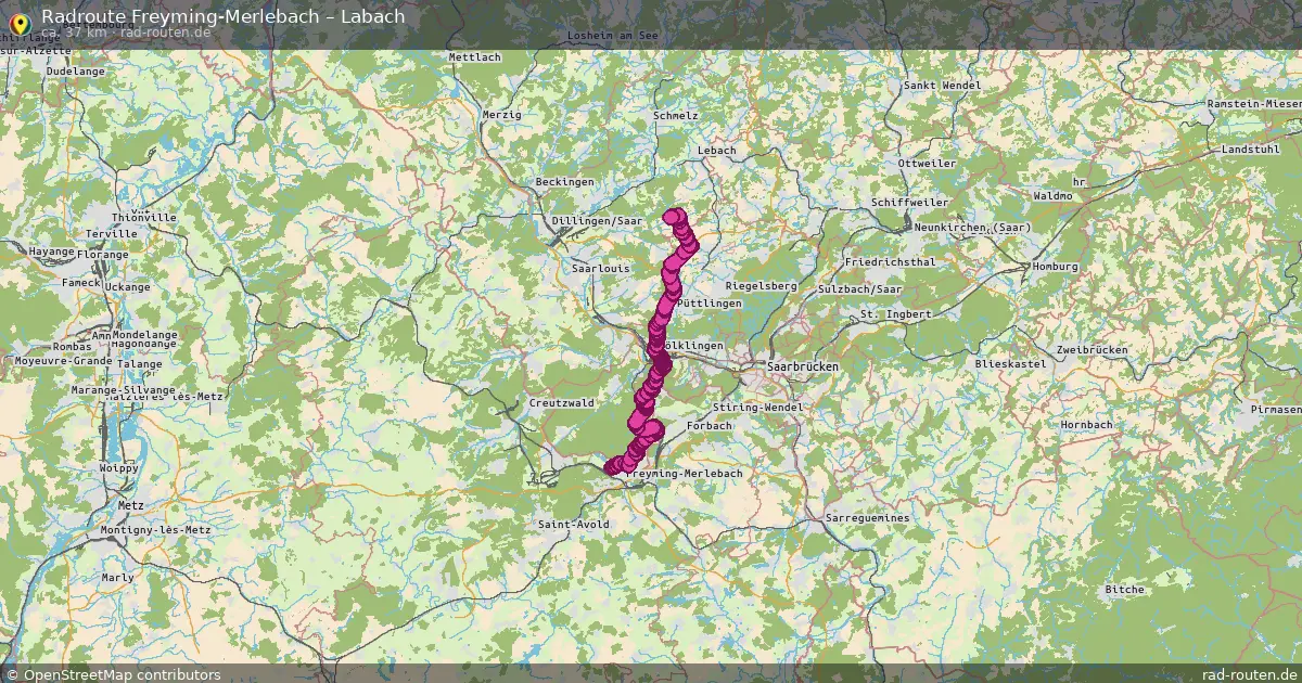 Radtour Freyming-Merlebach – Labach