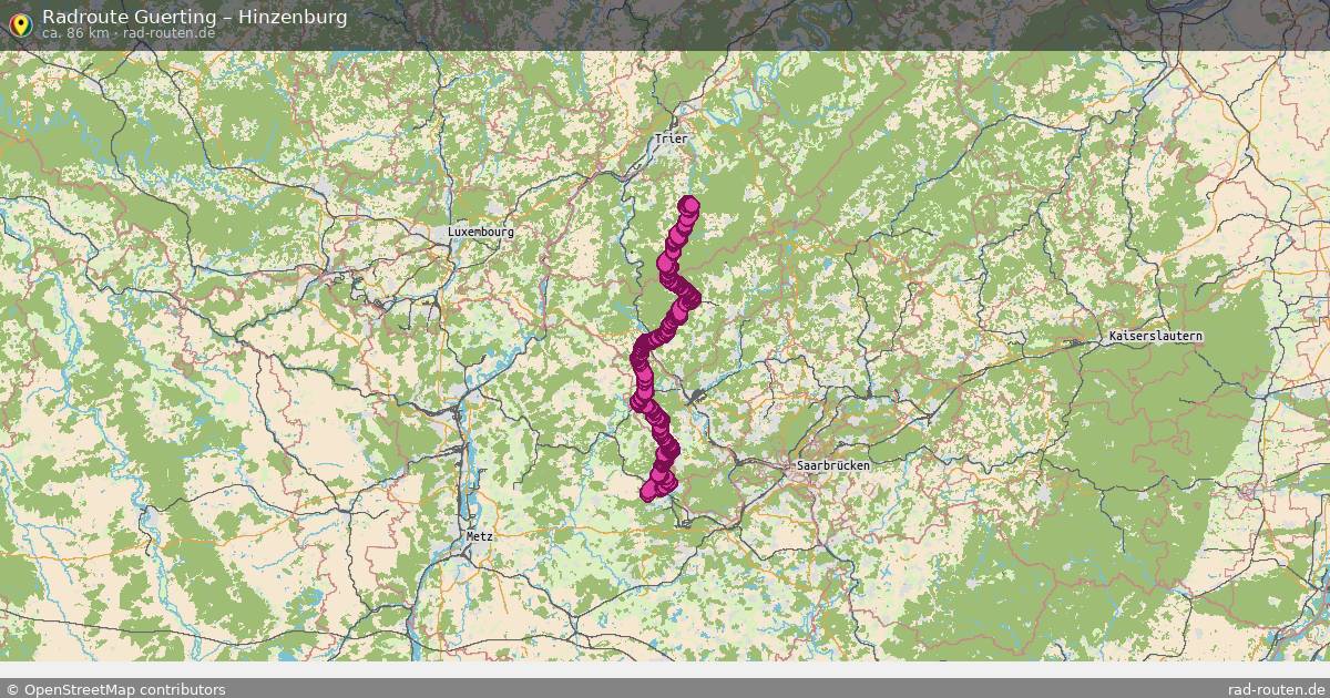 Fahrradroute Guerting – Hinzenburg