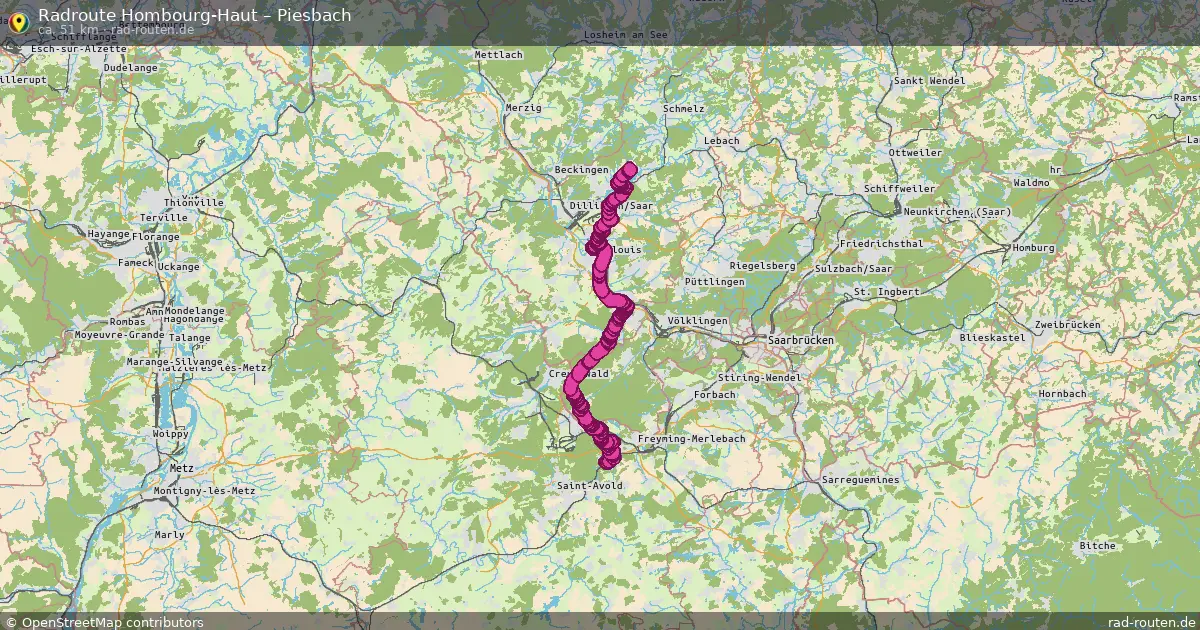 Radtour Hombourg-Haut – Piesbach