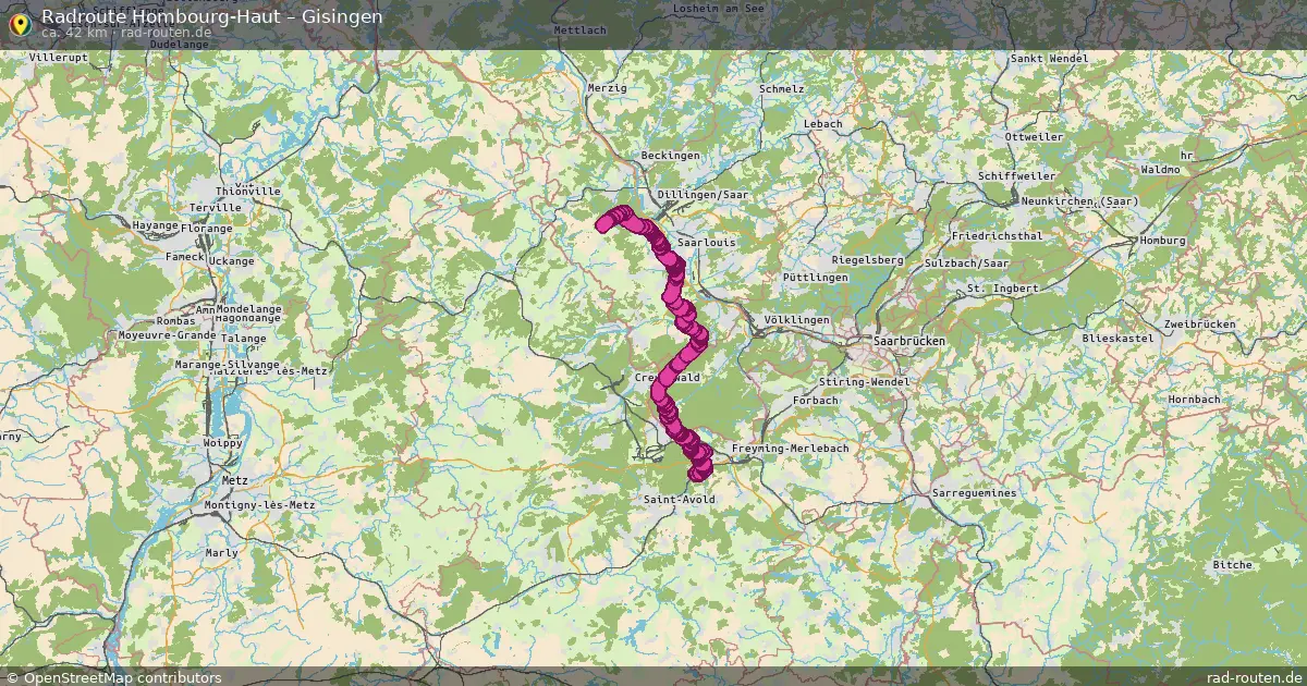 Radtour Hombourg-Haut – Gisingen