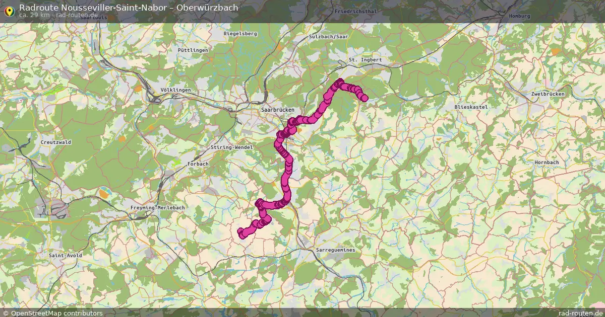 Radtour Nousseviller-Saint-Nabor – Oberwürzbach