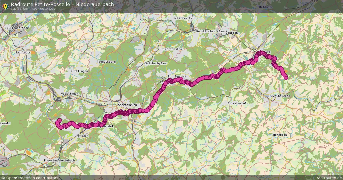 Radtour Petite-Rosselle – Niederauerbach
