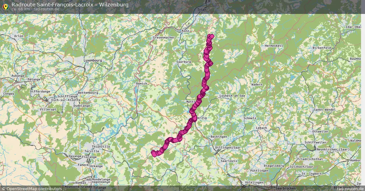 Radtour Saint-François-Lacroix – Wilzenburg