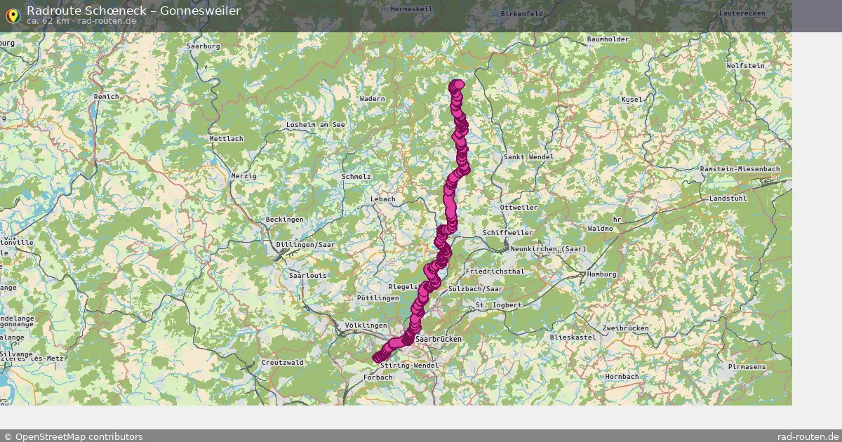 Radtour Schœneck – Gonnesweiler