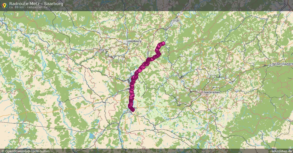 Radtour Metz – Saarburg