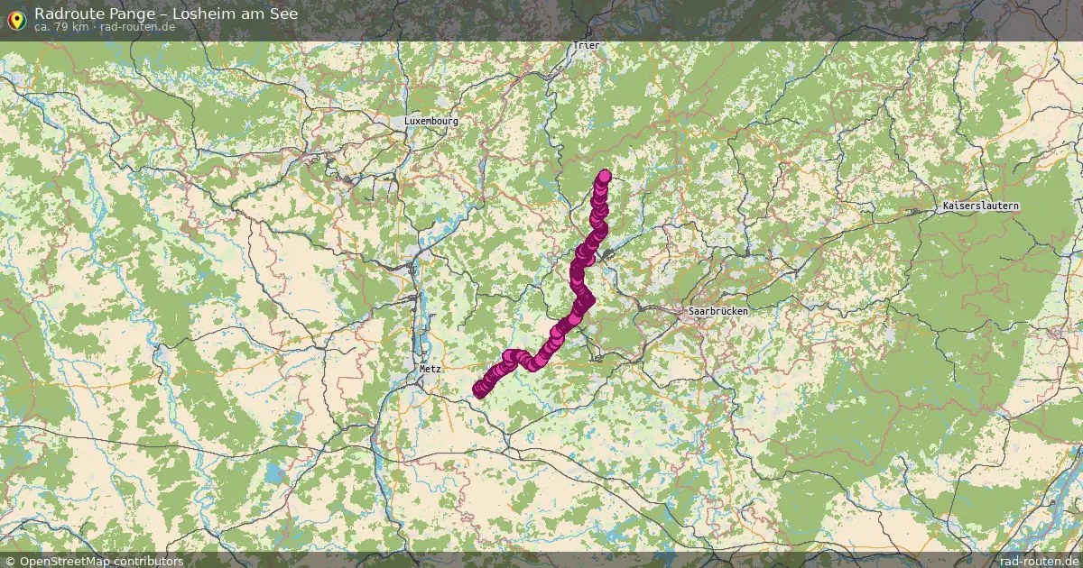 Radtour Pange – Losheim Am See