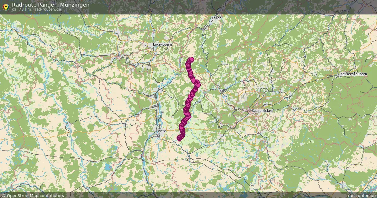 Radtour Pange – Münzingen