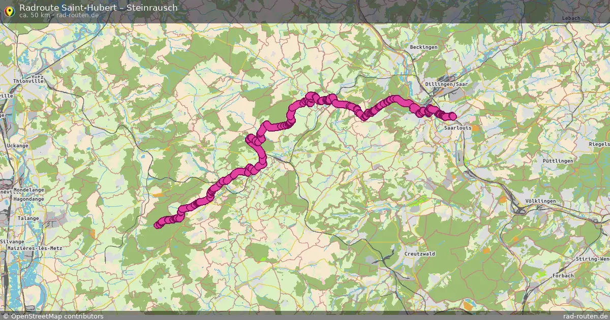 Radtour Saint-Hubert – Steinrausch