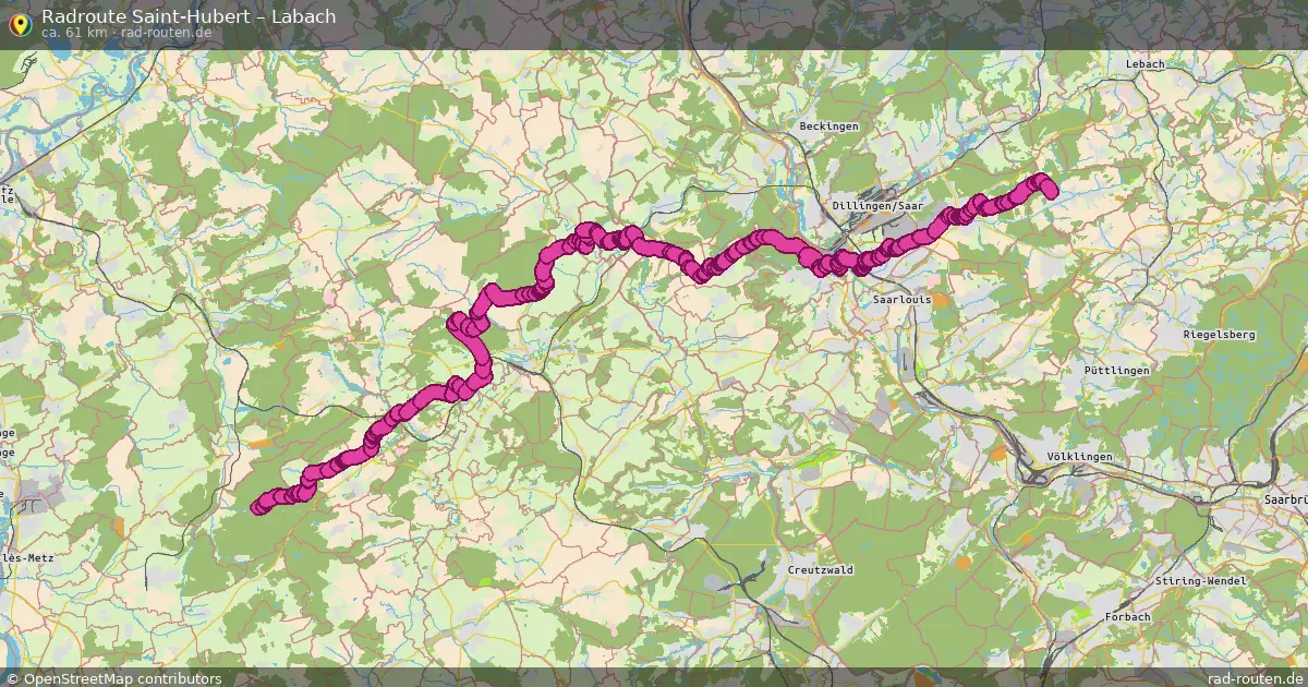 Radtour Saint-Hubert – Labach