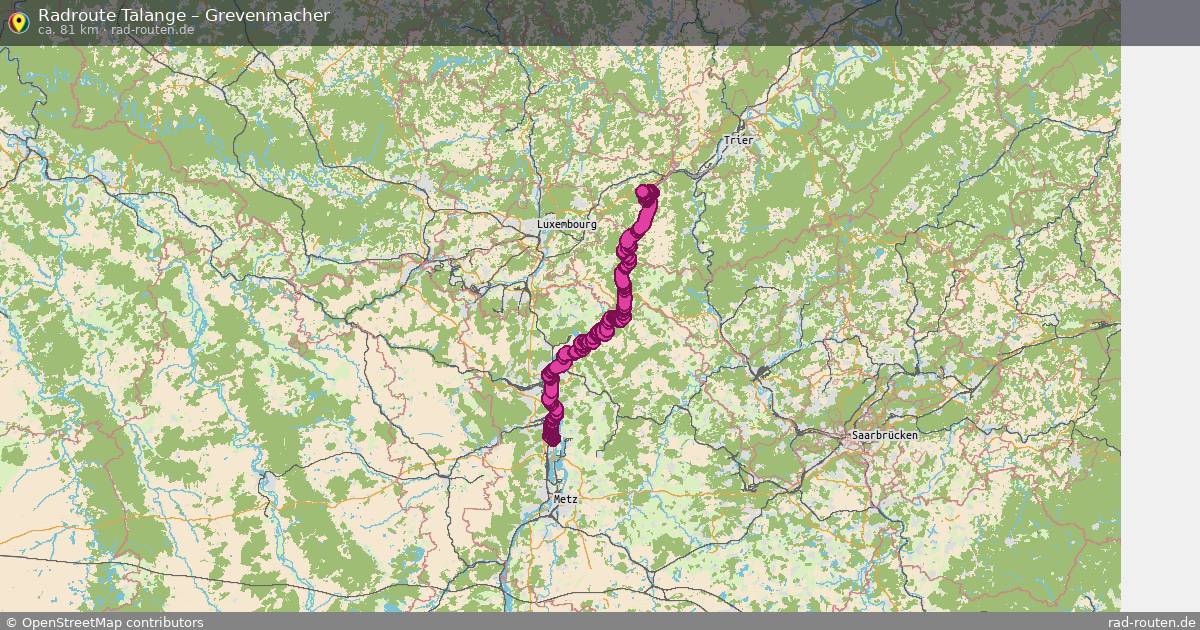 Fahrradroute Talange – Grevenmacher