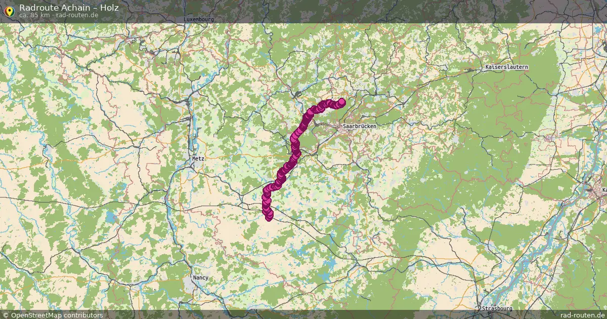 Radtour Achain – Holz