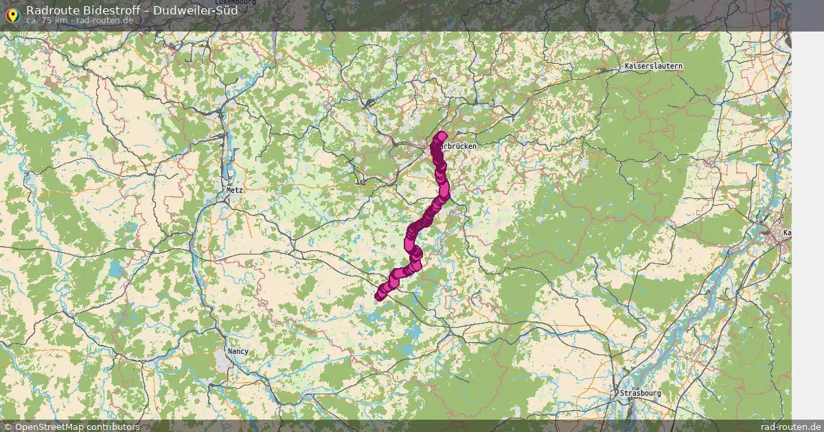 Radtour Bidestroff – Dudweiler-Süd