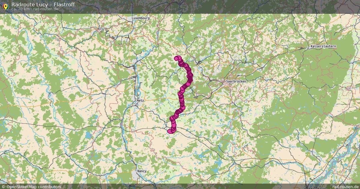 Fahrradroute Lucy – Flastroff
