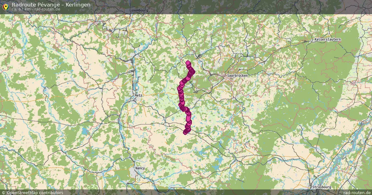 Radtour Pévange – Kerlingen