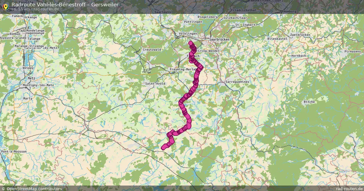 Radtour Vahl-Lès-Bénestroff – Gersweiler