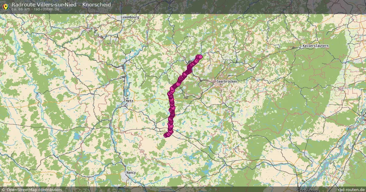 Radtour Villers-Sur-Nied – Knorscheid