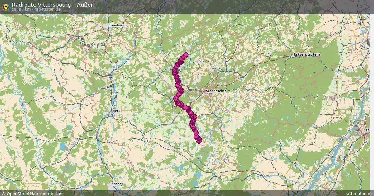 Radtour Vittersbourg – Außen