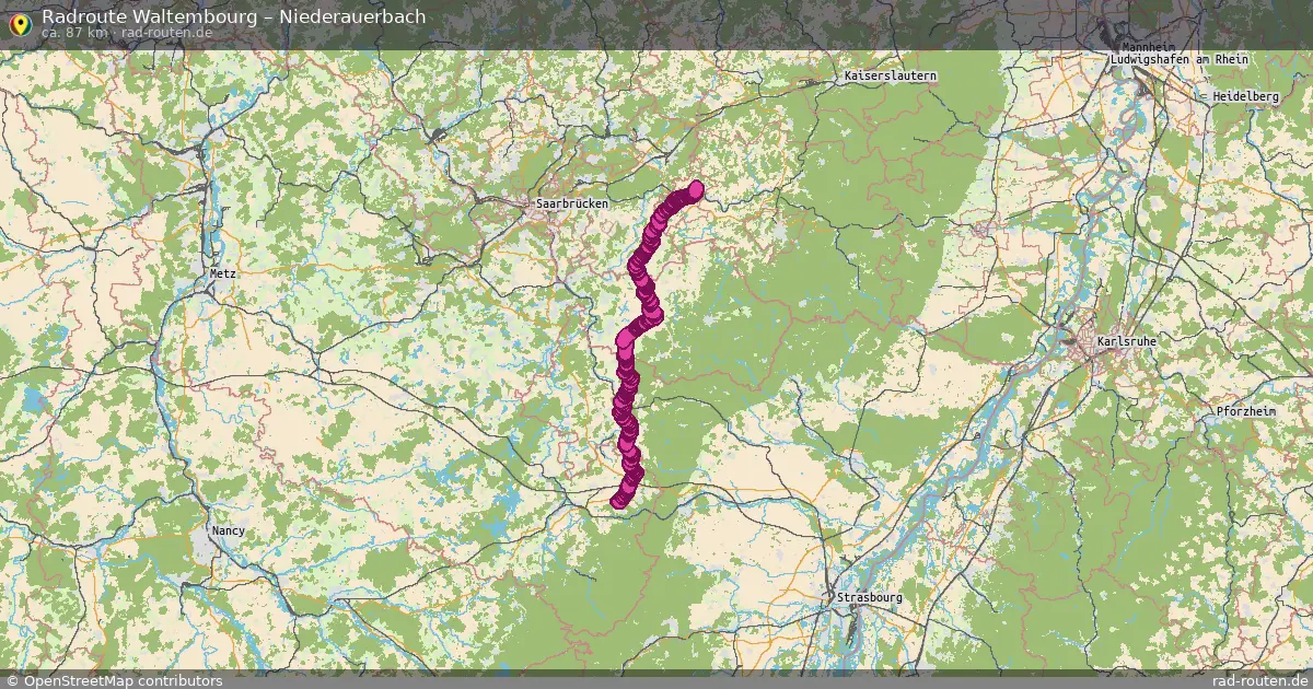 Radtour Waltembourg – Niederauerbach