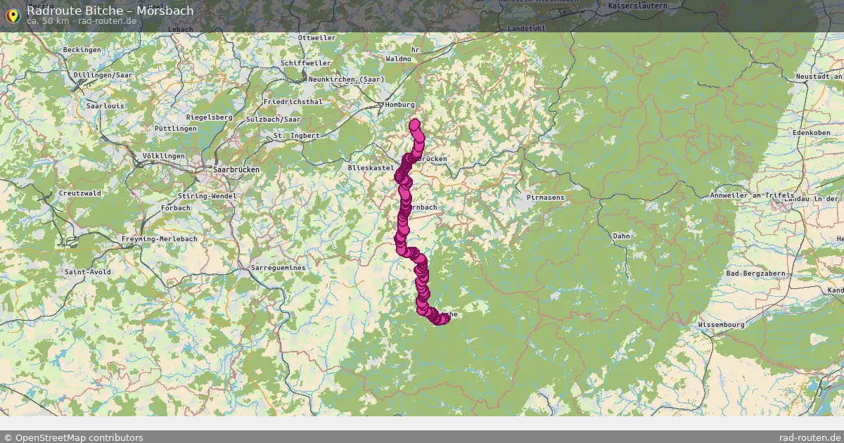 Radtour Bitche – Mörsbach
