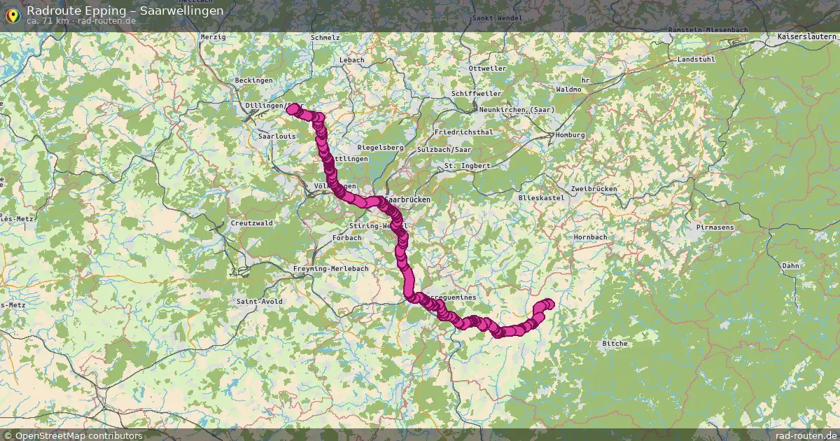 Radtour Epping – Saarwellingen