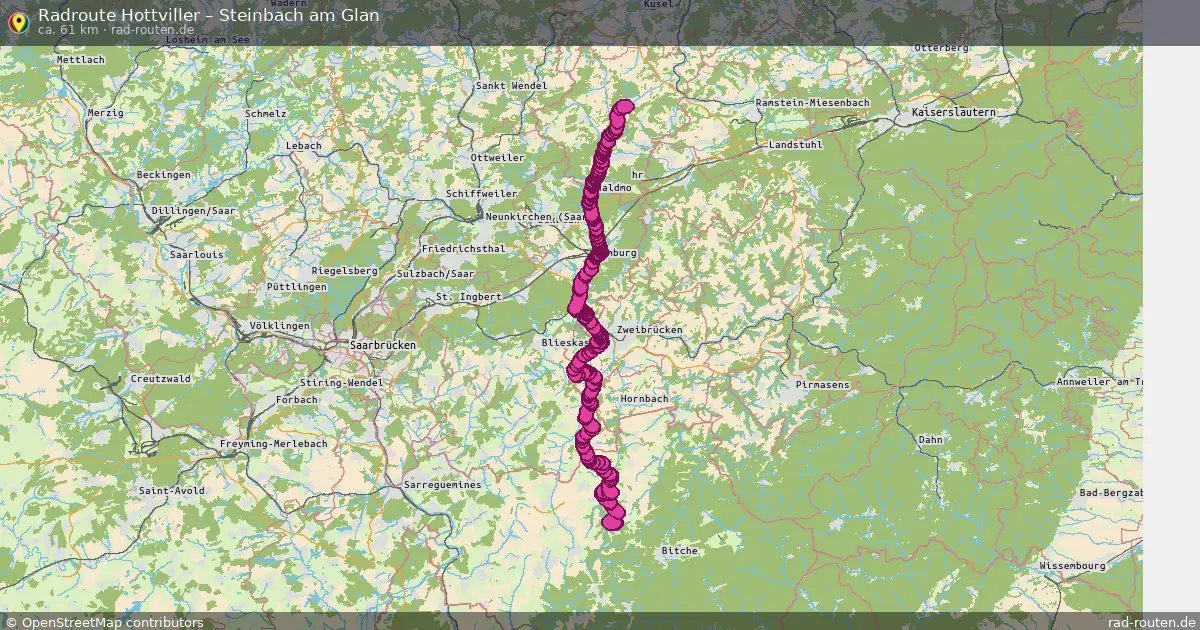 Radtour Hottviller – Steinbach Am Glan
