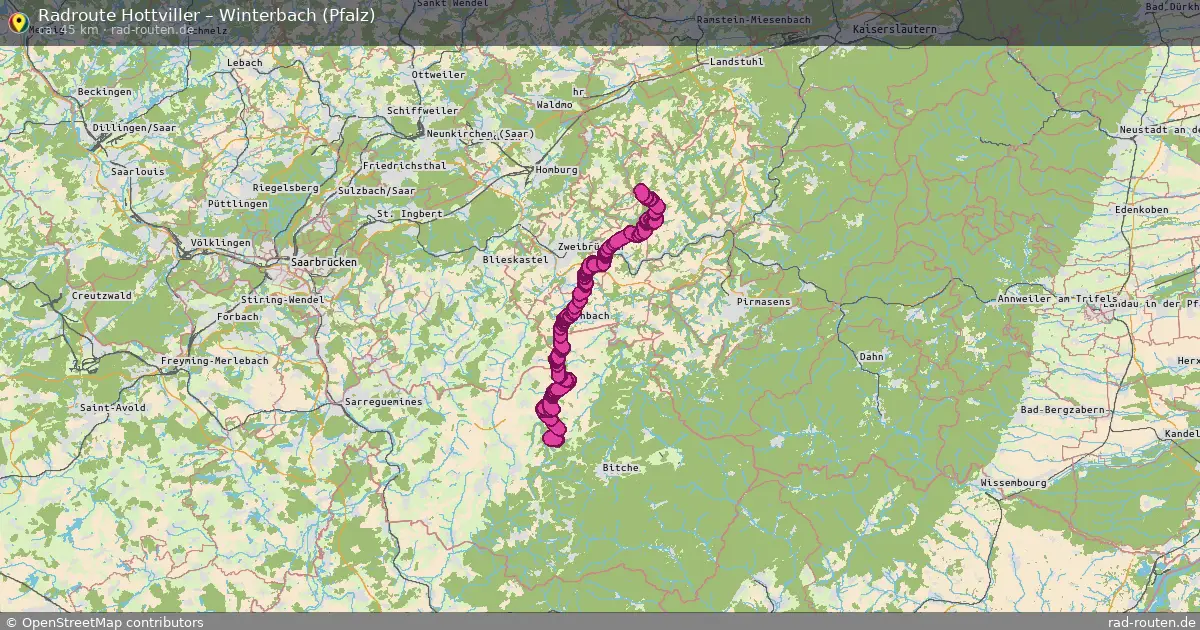 Radtour Hottviller – Winterbach (Pfalz)