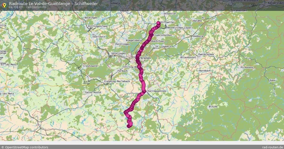 Radtour Le Val-De-Guéblange – Schiffweiler