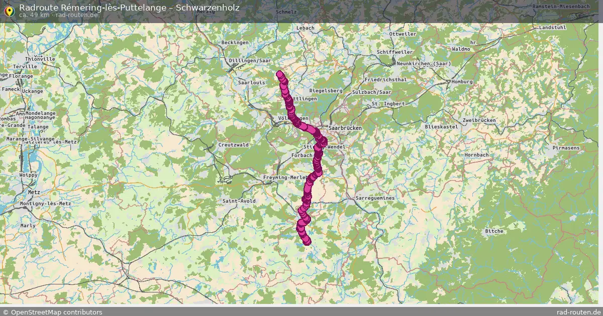 Radtour Rémering-Lès-Puttelange – Schwarzenholz