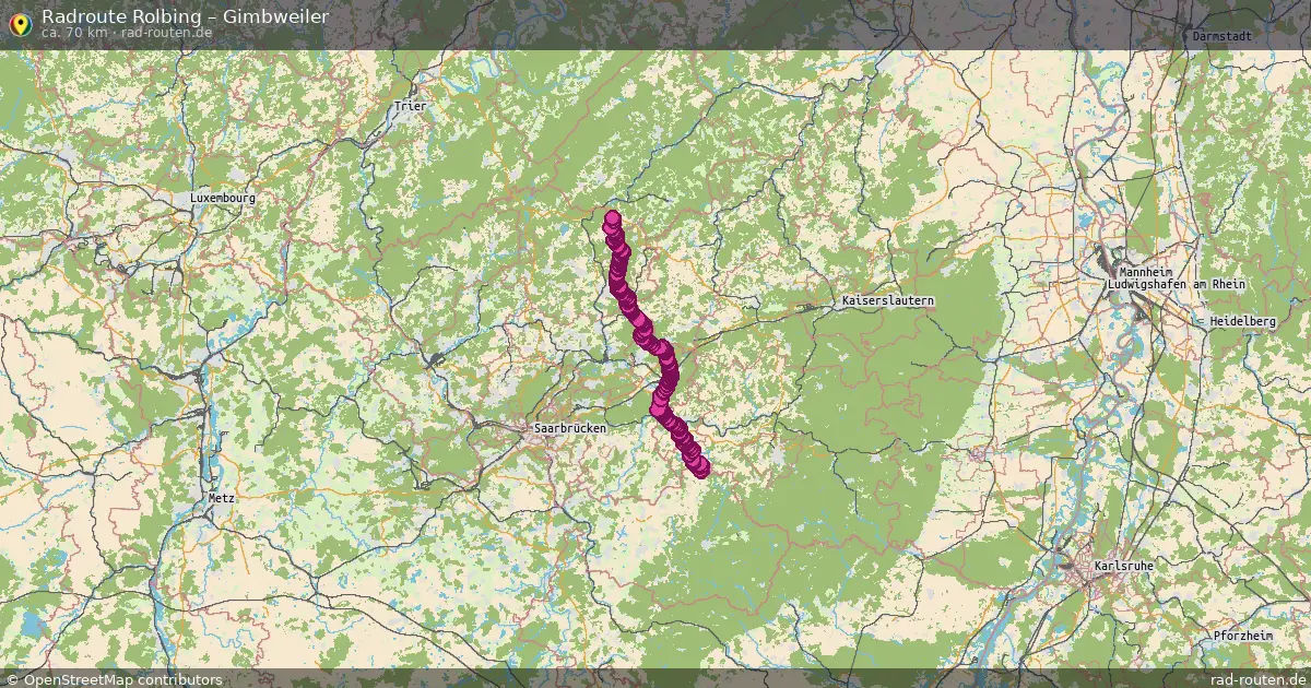 Radtour Rolbing – Gimbweiler