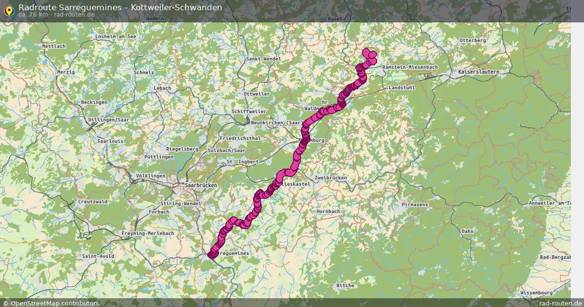 Radtour Sarreguemines – Kottweiler-Schwanden