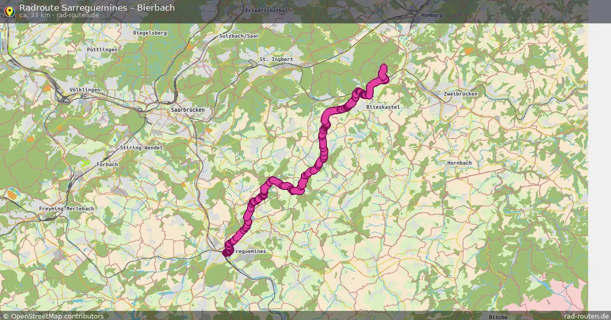 Radtour Sarreguemines – Bierbach