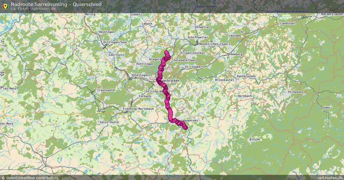 Radtour Sarreinsming – Quierschied