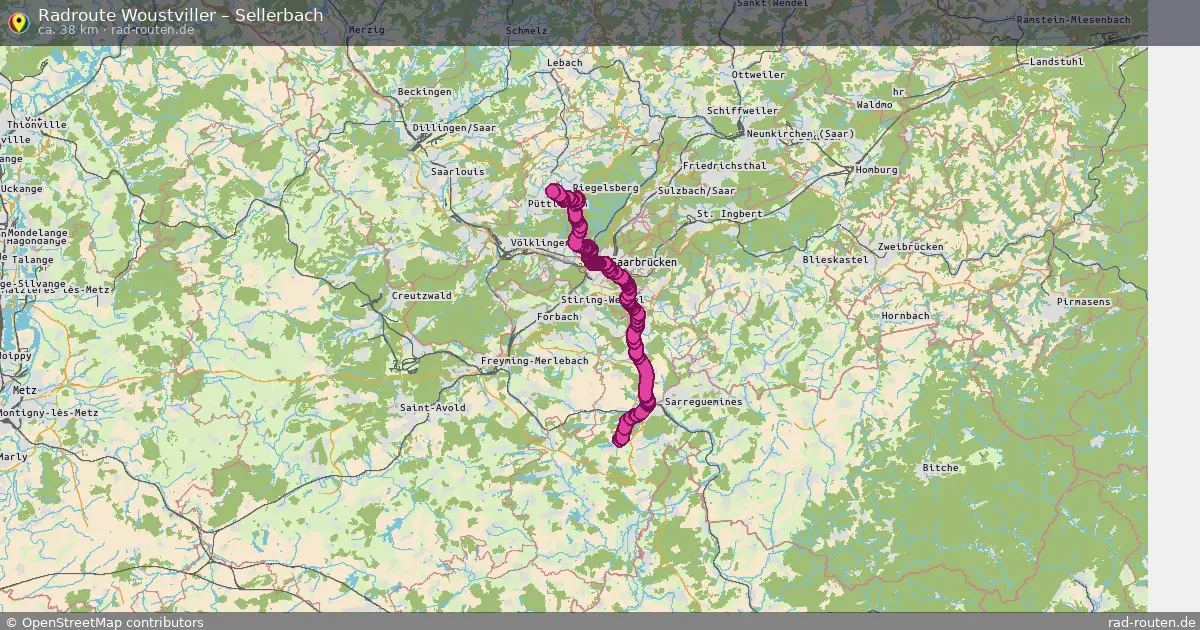 Radtour Woustviller – Sellerbach