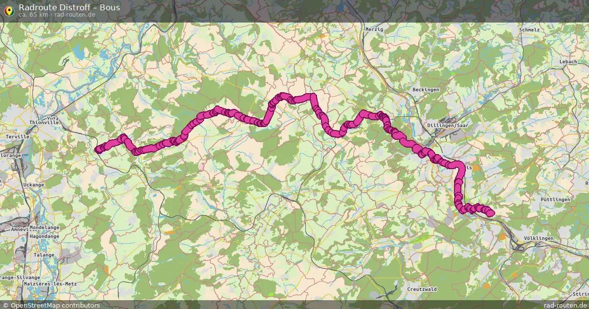 Radtour Distroff – Bous
