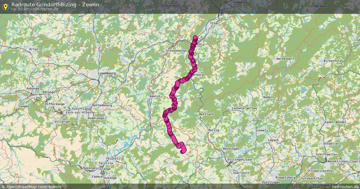 Radtour Grindorff-Bizing – Zewen