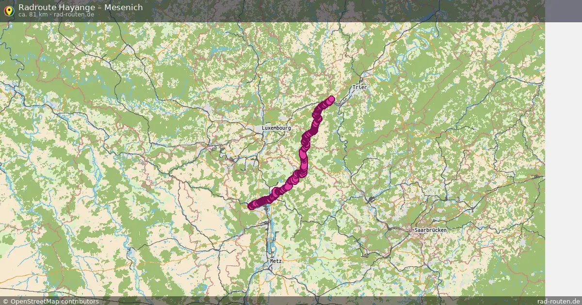 Fahrradroute Hayange – Mesenich