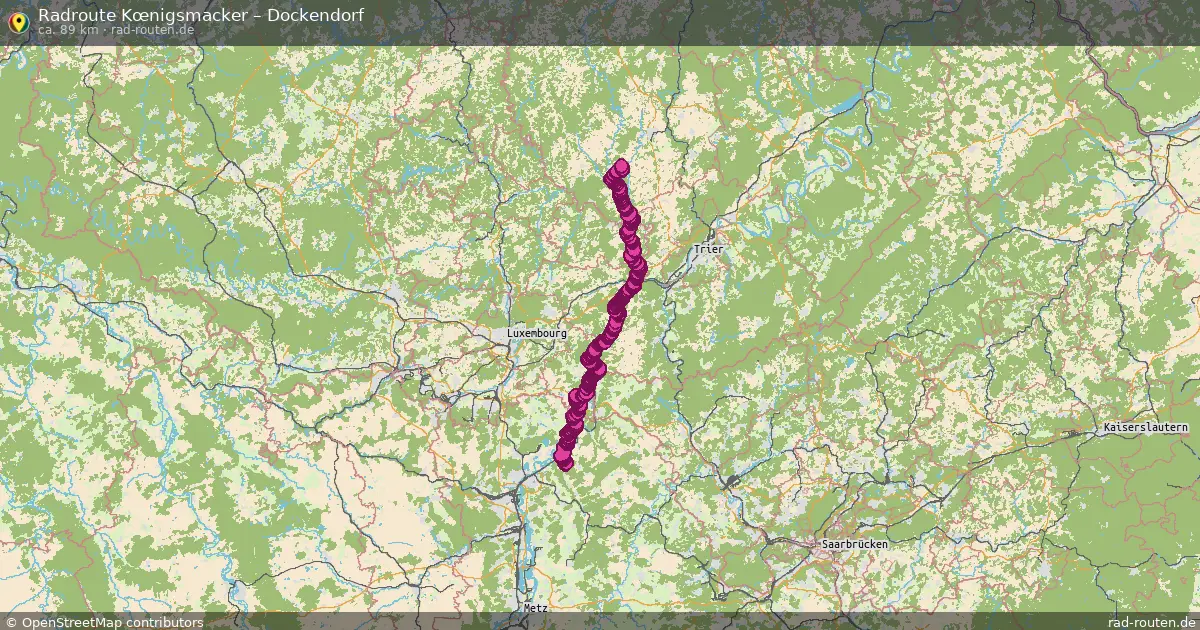 Radtour Kœnigsmacker – Dockendorf