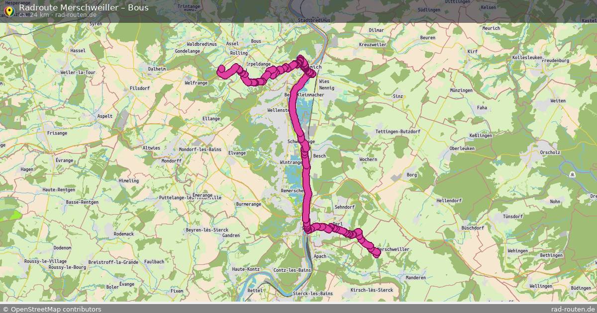Fahrradroute Merschweiller – Bous