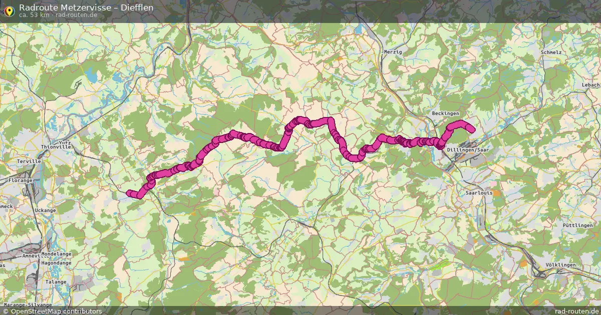 Radtour Metzervisse – Diefflen