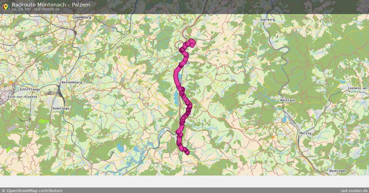 Radtour Montenach – Palzem