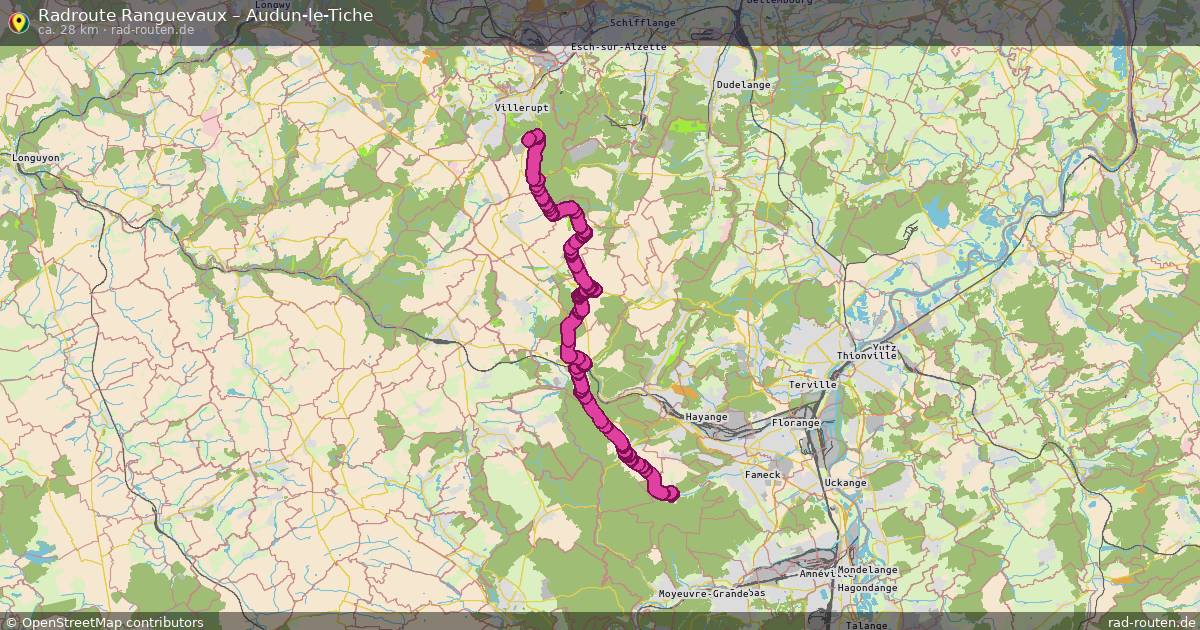 Fahrradroute Ranguevaux – Audun-Le-Tiche