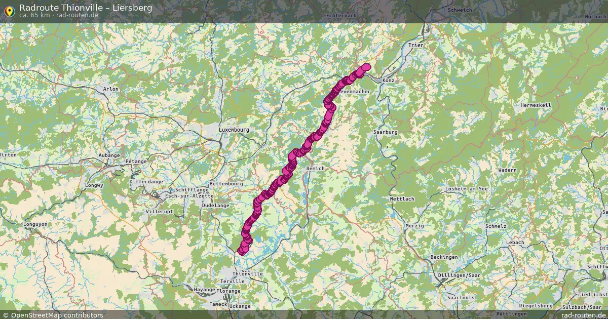 Radtour Thionville – Liersberg